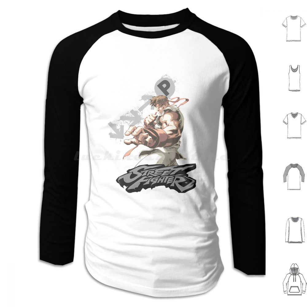 Gaming Retro Arcade - Us Ryu Portrait Fireball 01 Hoodie
