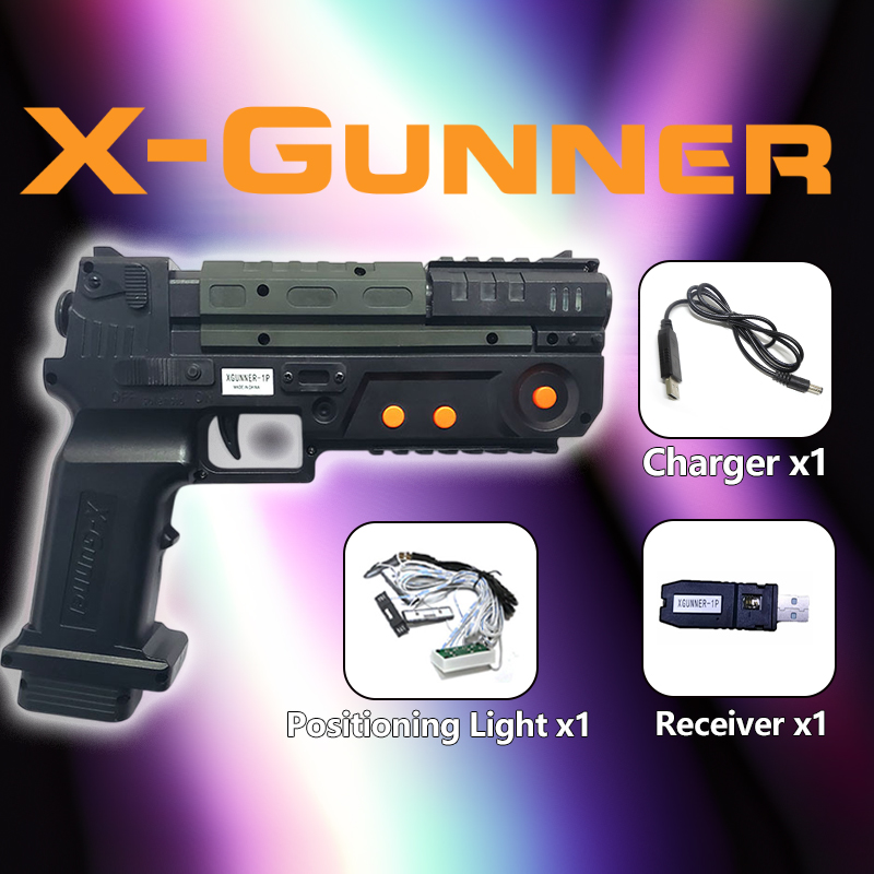 Retro Gaming Gun - X-GUNNER Wireless Light Gun for PC