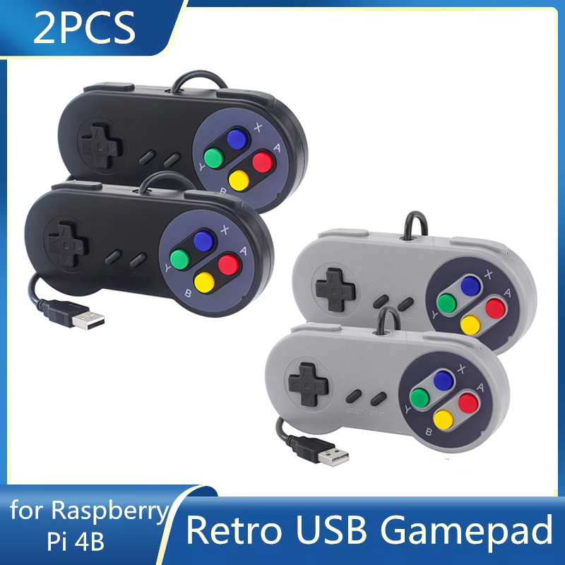 Raspberry Pi Retropie - 2PCs USB Gamepad Retro Gaming Joystick
