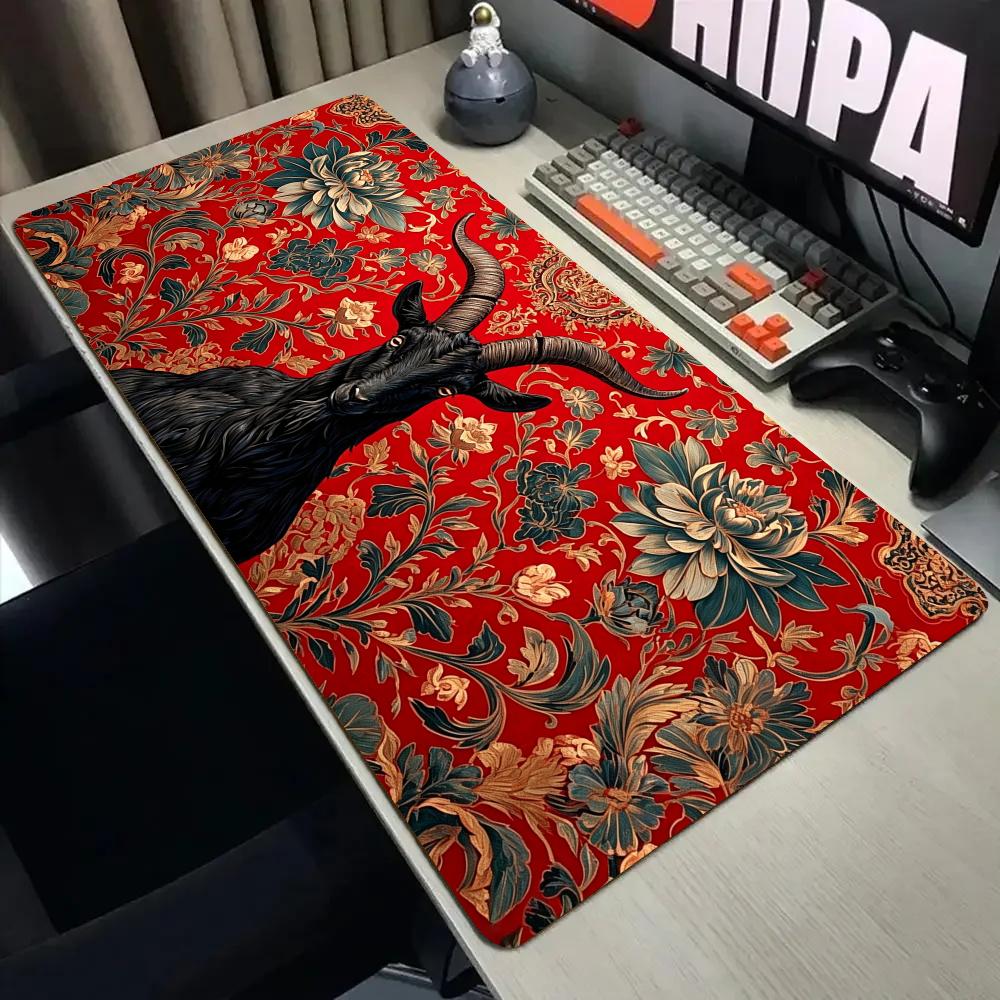 Retro Gaming Rug - Retro patterns and black goat Mouse