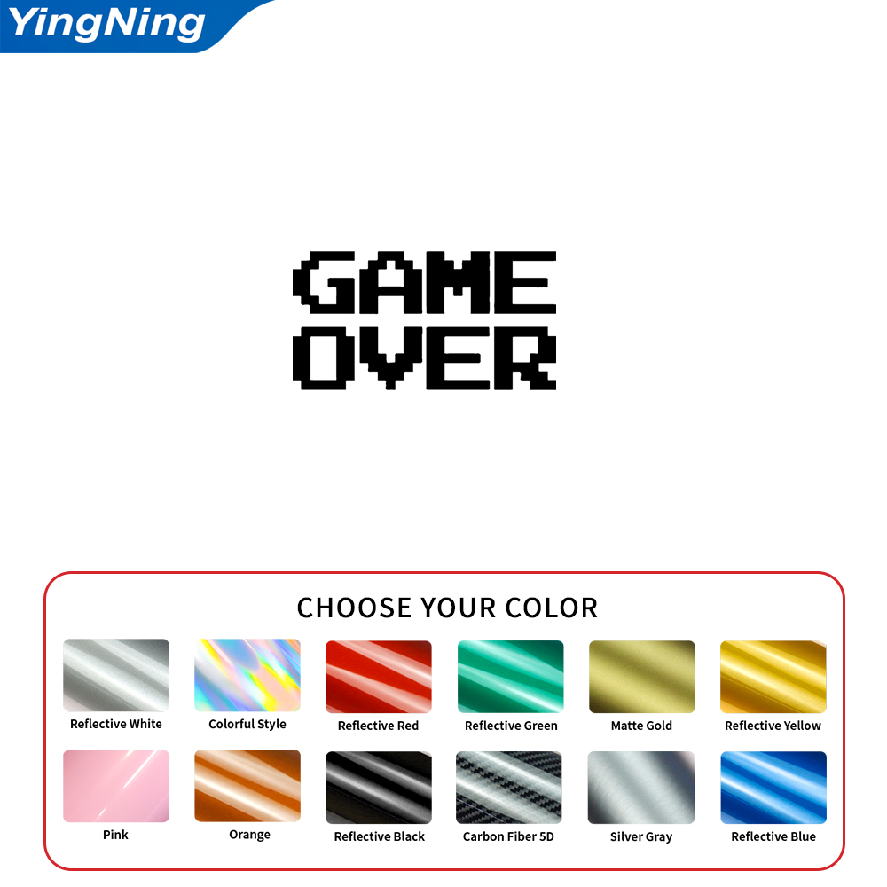Reflective Game Over Car Decal - Gaming Retro Arcade recension och pris
