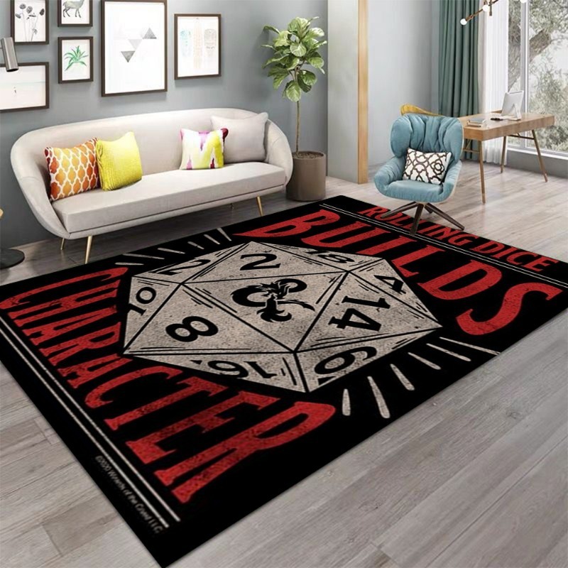 Dungeons Dragons Dice Sword Vi - Retro Gaming Rug recension och pris