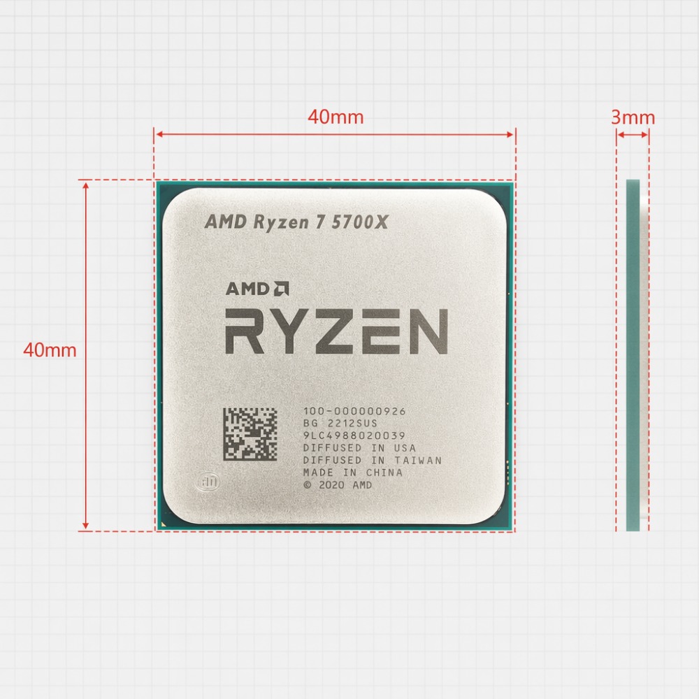 7NM AMD Ryzen 7 5700X AM4 CPU  - Amd Cpu Ryzen 7 recension och pris