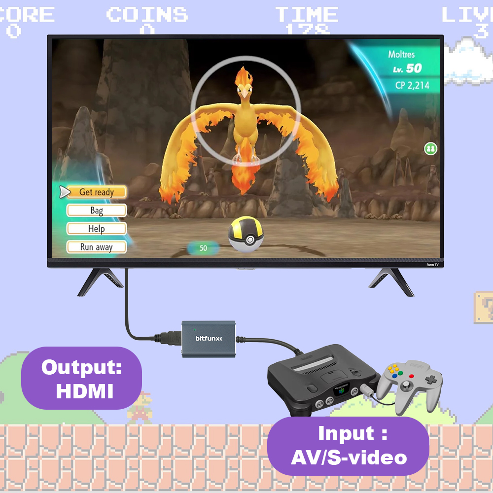 Bitfunx 720P Svideo / AV To HD - Retro Gaming Best Console recension och pris