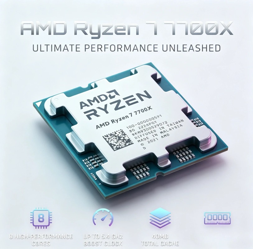 AMD Ryzen 7 7700X R7 7700X CPU - Amd Cpu Ryzen 7 recension och pris