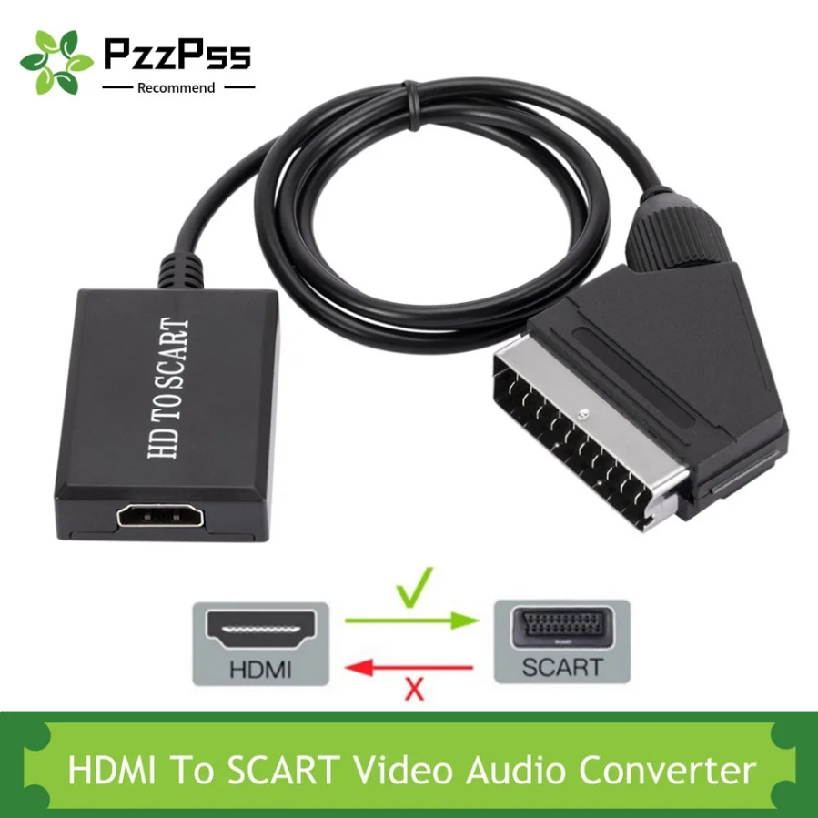 HDMI-Compatible to Scart Conve - Scart To Hdmi recension och pris