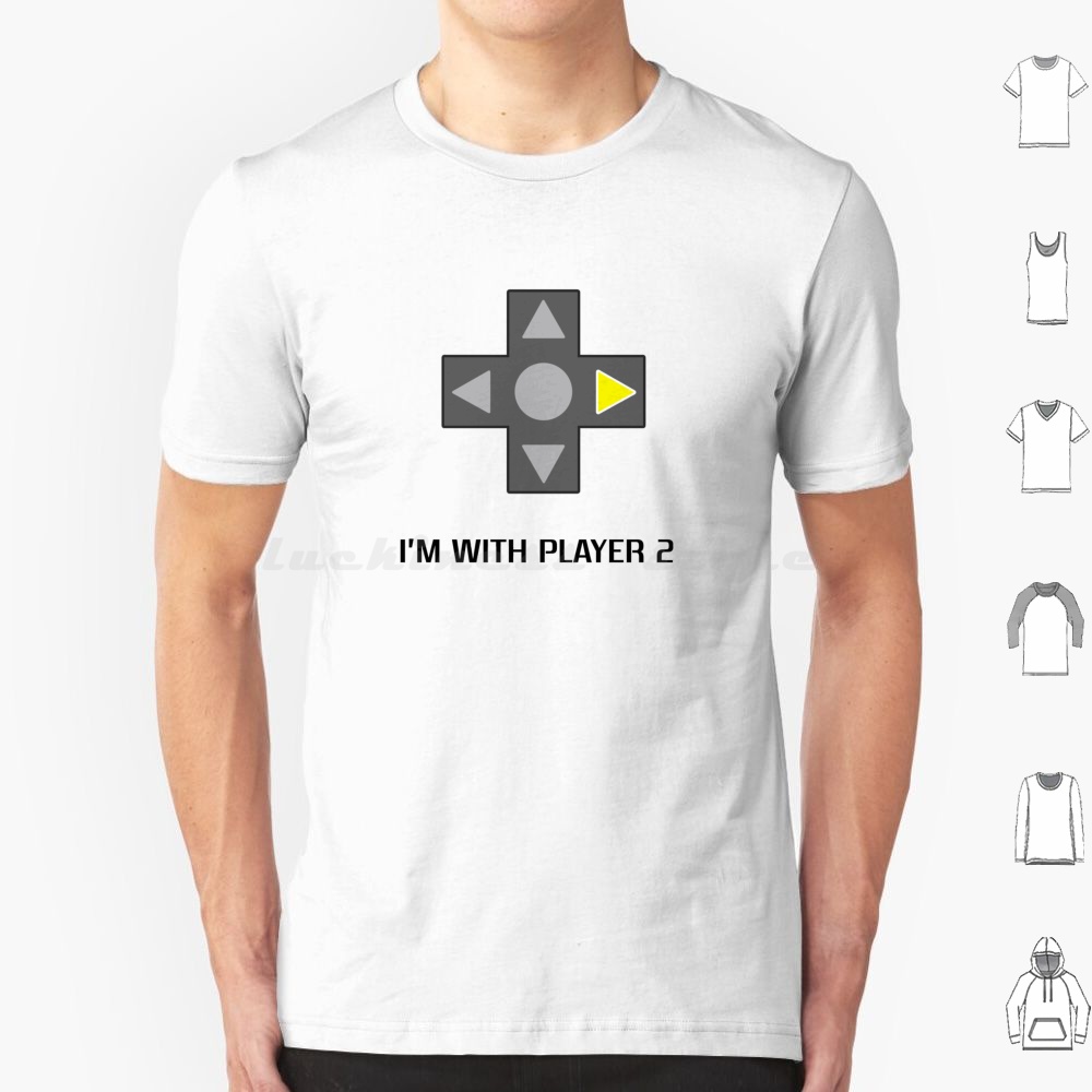 I'm With Player 2 T Shirt Big  - Retro Gaming Gamestop recension och pris
