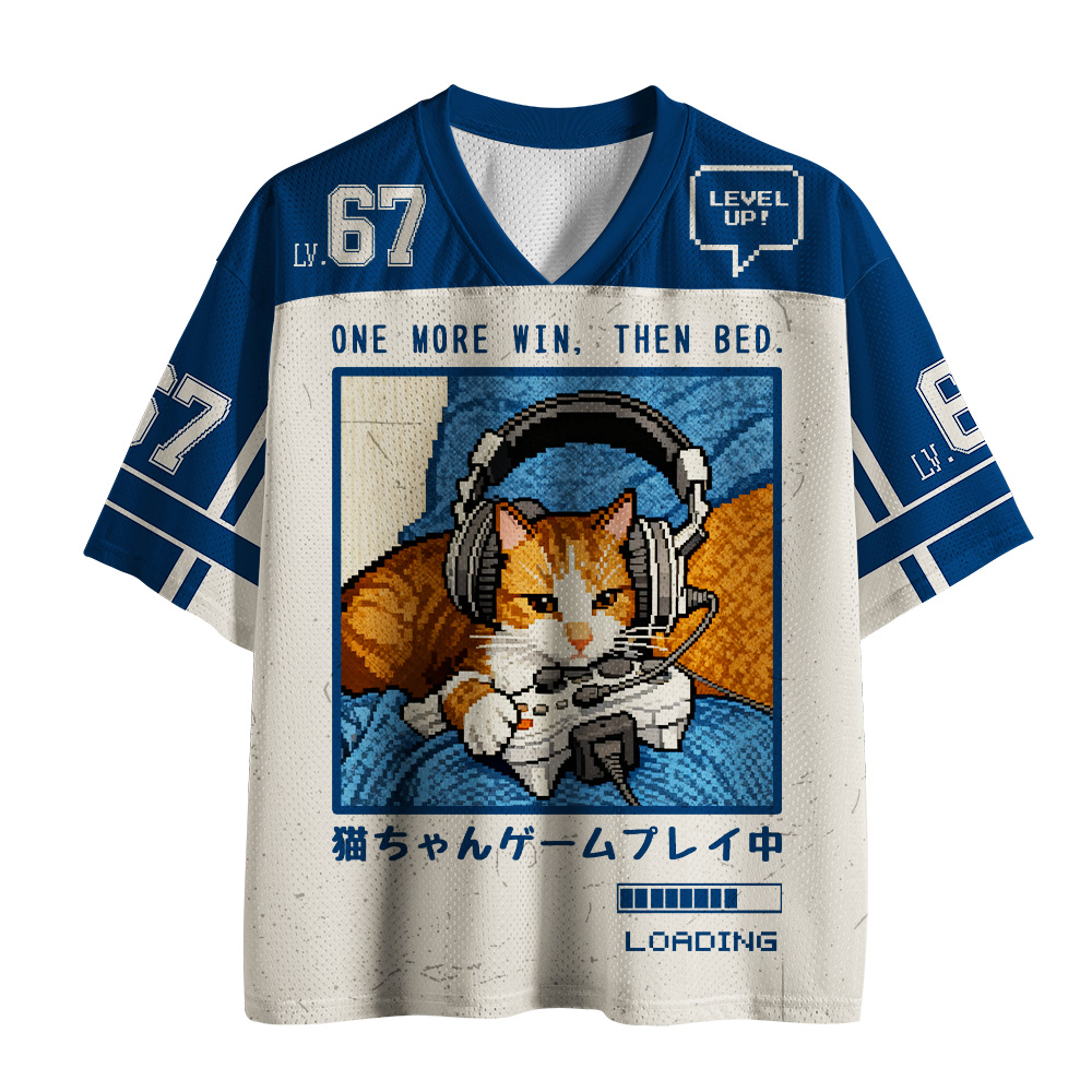 Unisex Funny Gamer Cat Jersey  - Retro Gaming Gamestop recension och pris