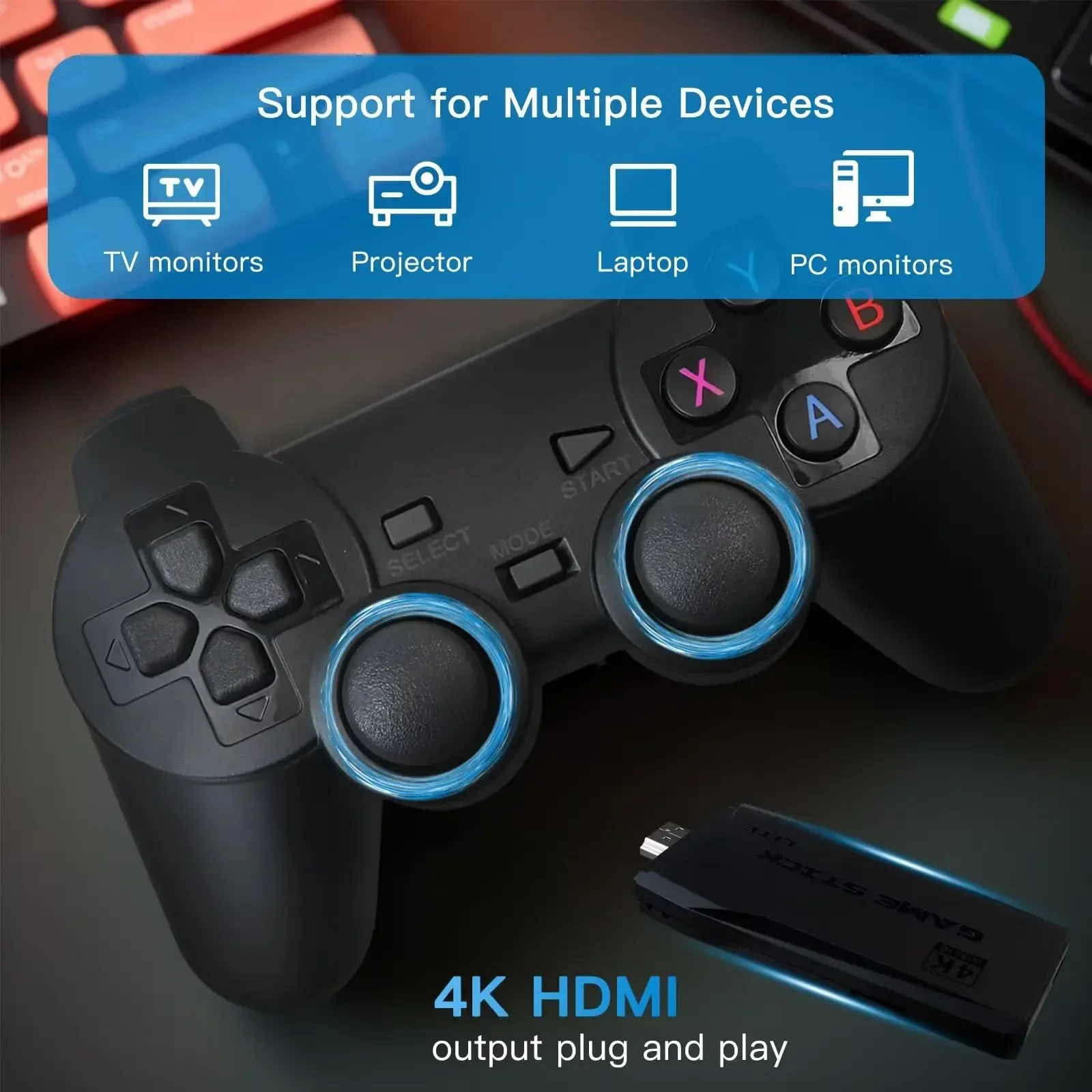 M8 Video Game Consoles 4K HD O - Retro Gaming Stick recension och pris