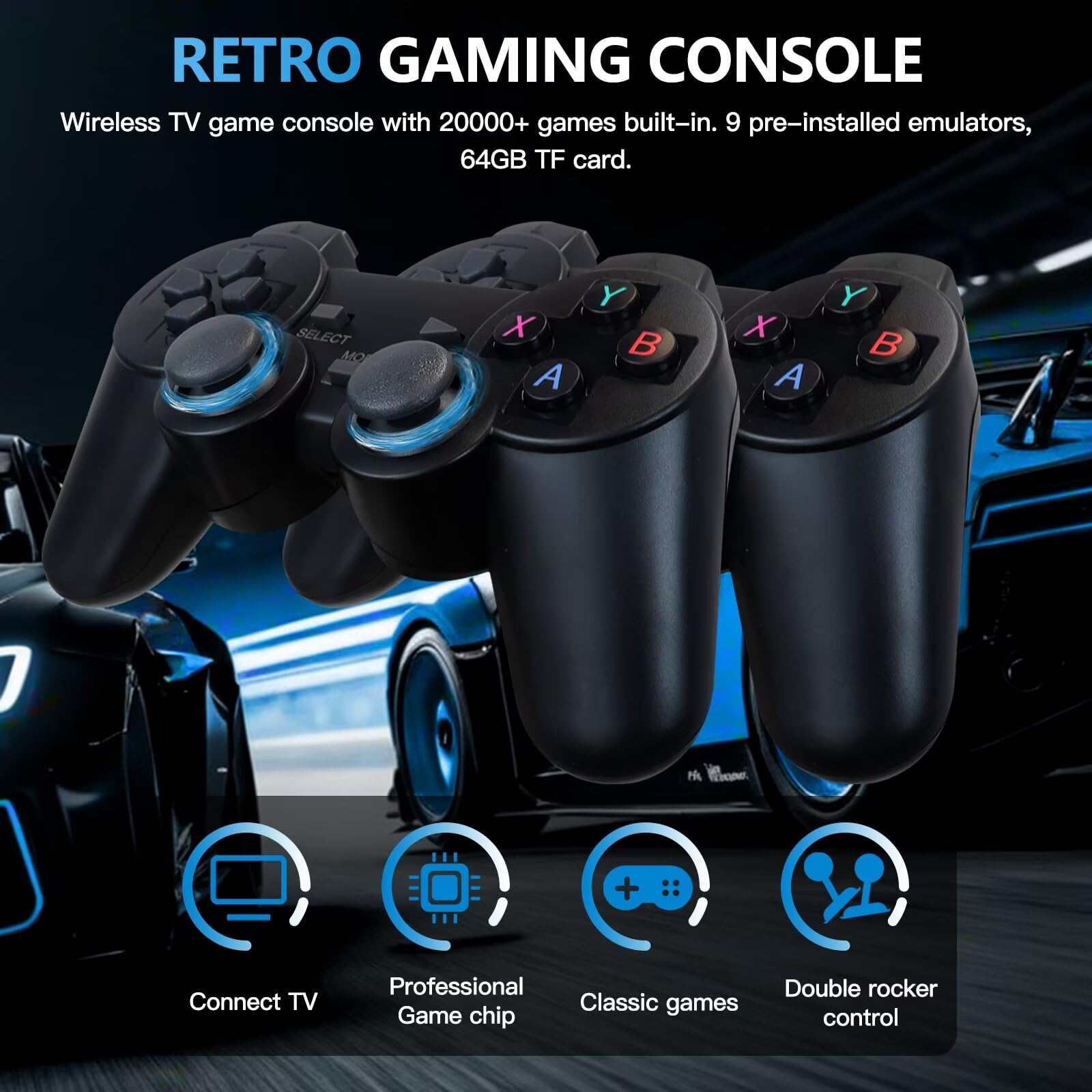 Retro Video Game Console 4K Ga - Retro Gaming Stick recension och pris