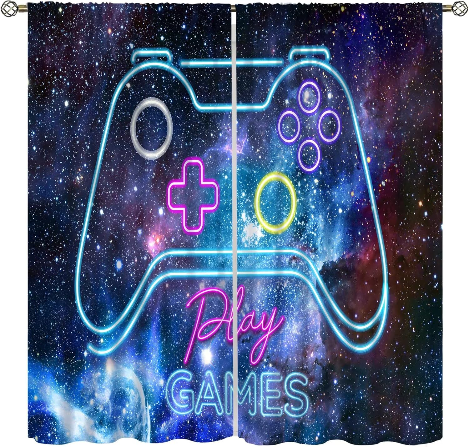 Gaming Blackout Curtains Retro - Retro Gaming Cafe recension och pris