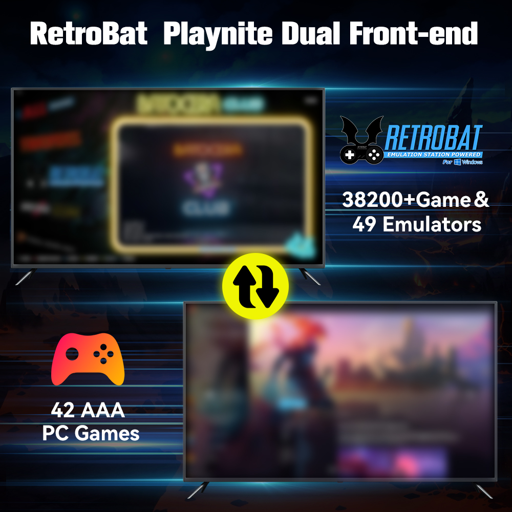 Retrobat＆Playnite System HDD R - Retro Gaming Theme recension och pris