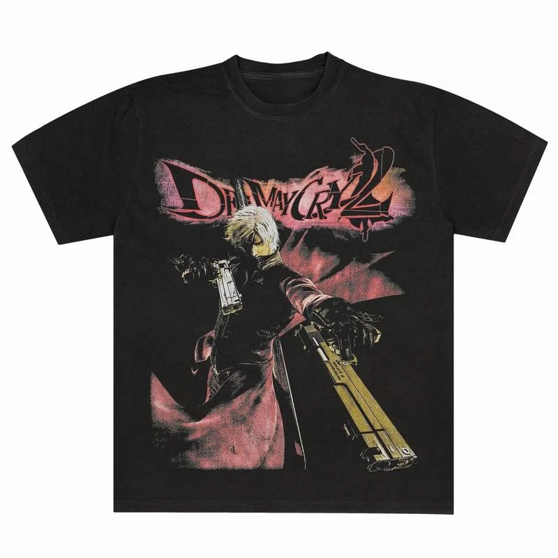 Devil May Cry 2 Dante T-shirt  - Retro Gaming Theme recension och pris