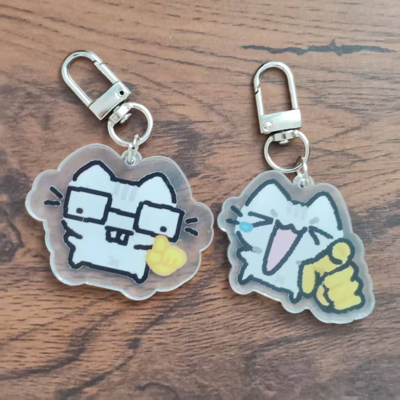 2d Flat Pixel Cat Keychain - G - Retro Gaming Keychain recension och pris