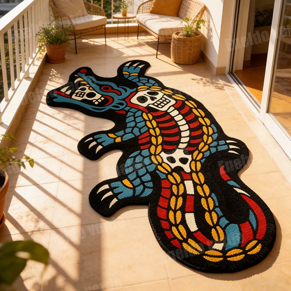 Durable Wool-like Fabric Croco - Retro Gaming Rug recension och pris