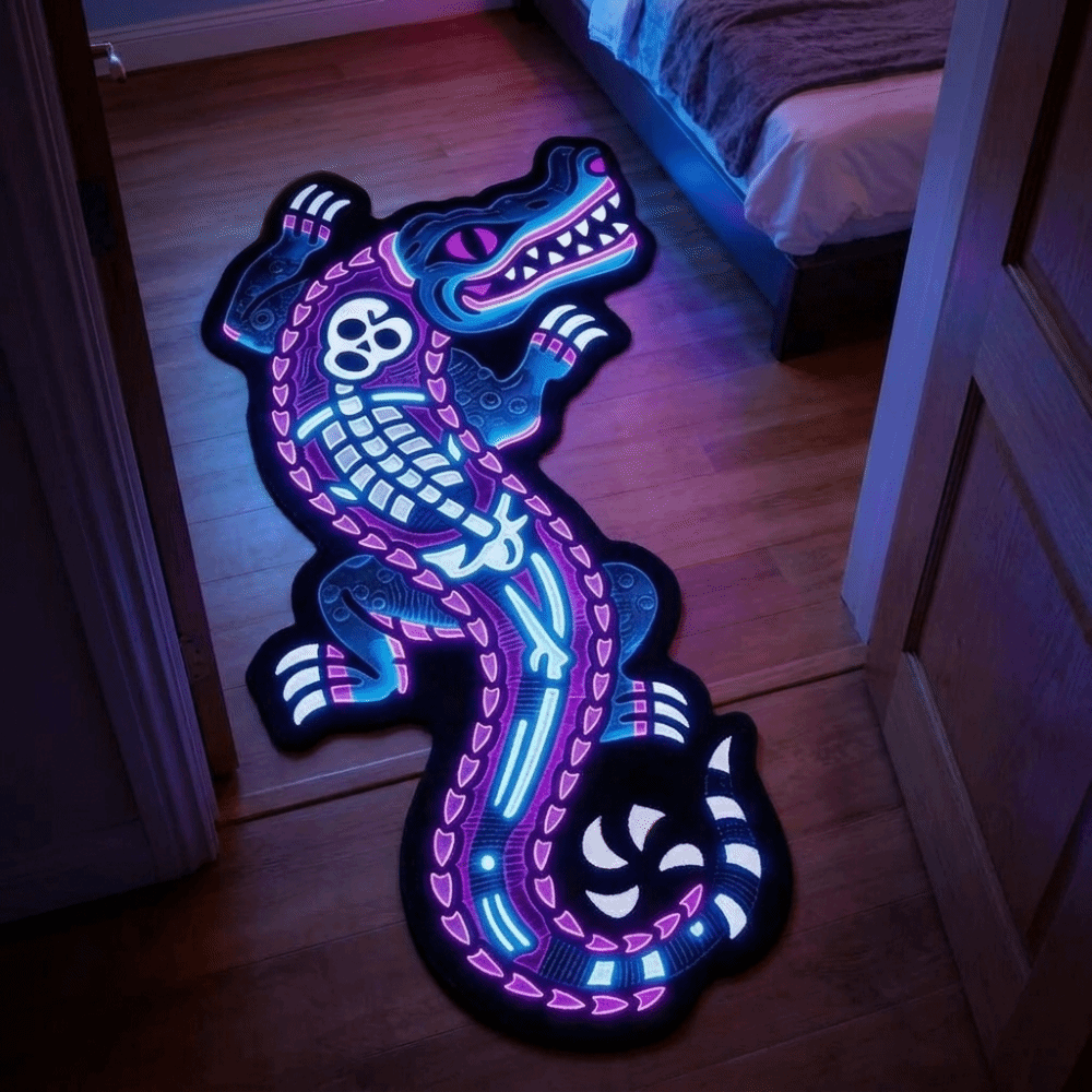 Durable Wool-like Fabric Croco - Retro Gaming Rug recension och pris