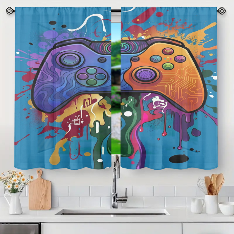 Retro Gaming Curtain Video Gam - Retro Gaming Cafe recension och pris