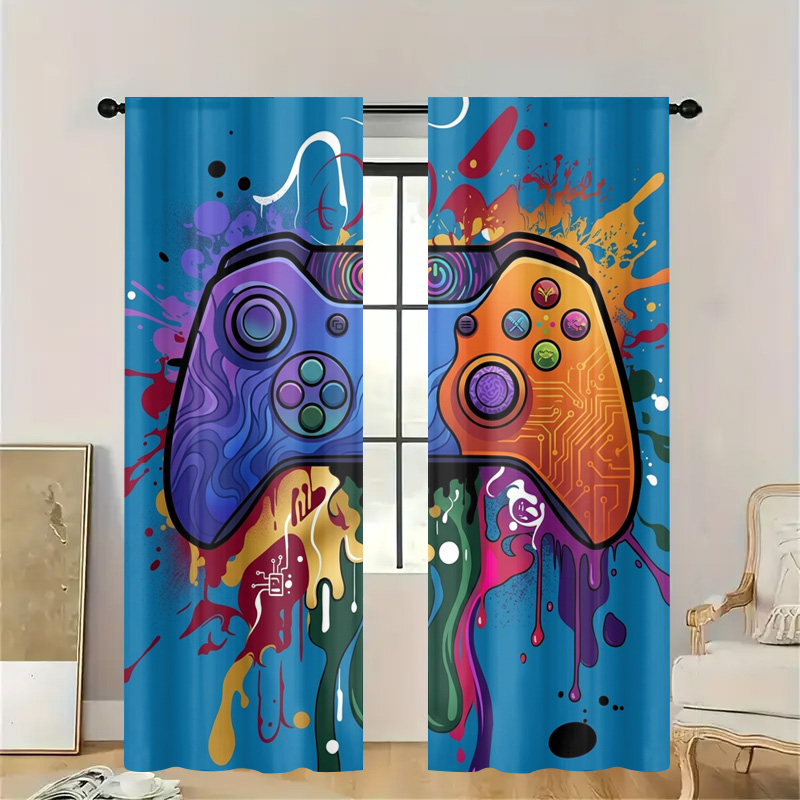Retro Gaming Curtain Video Gam - Retro Gaming Cafe recension och pris