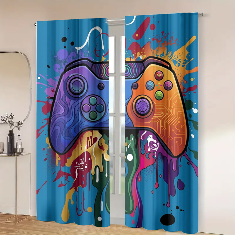 Retro Gaming Curtain Video Gam - Retro Gaming Cafe recension och pris