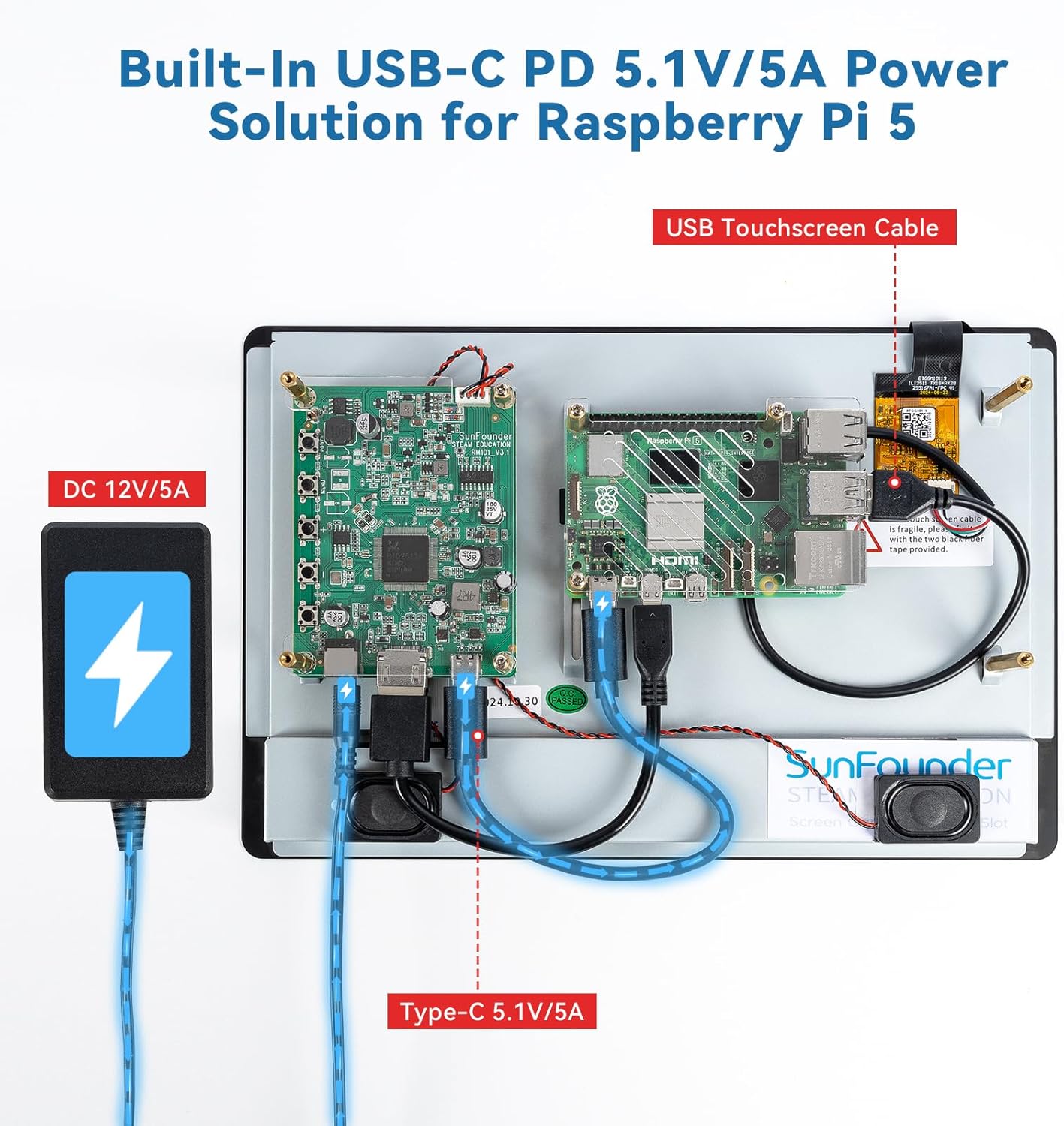 SunFounder 10 Inch DIY Touchsc - Raspberry Pi Retropie recension och pris