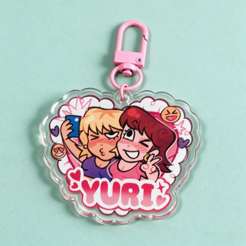 Yuri Time Acrylic Keychain Cut - Retro Gaming Keychain recension och pris